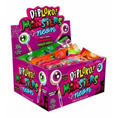 PIRULITO DIPLOKO NEON MONSTERS 10GR