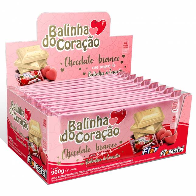 CHOCOLATE BALINHA DO CORAÇÃO 90G